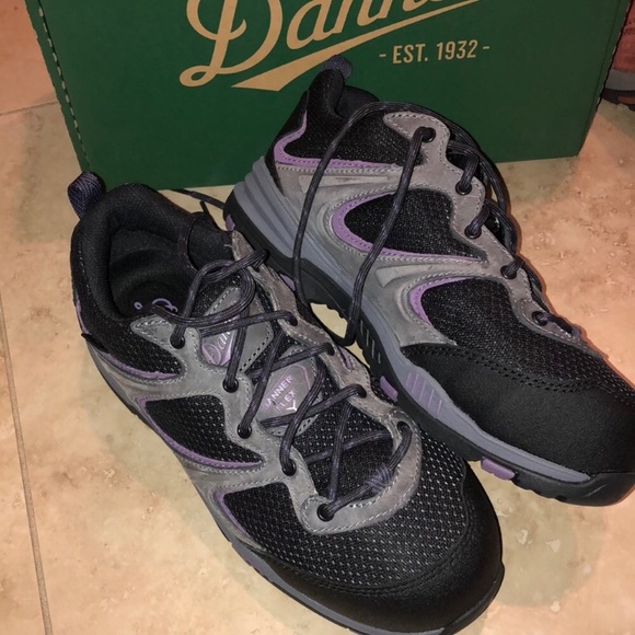 purple safety shoes